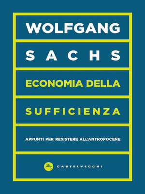 cover image of Economia della sufficienza